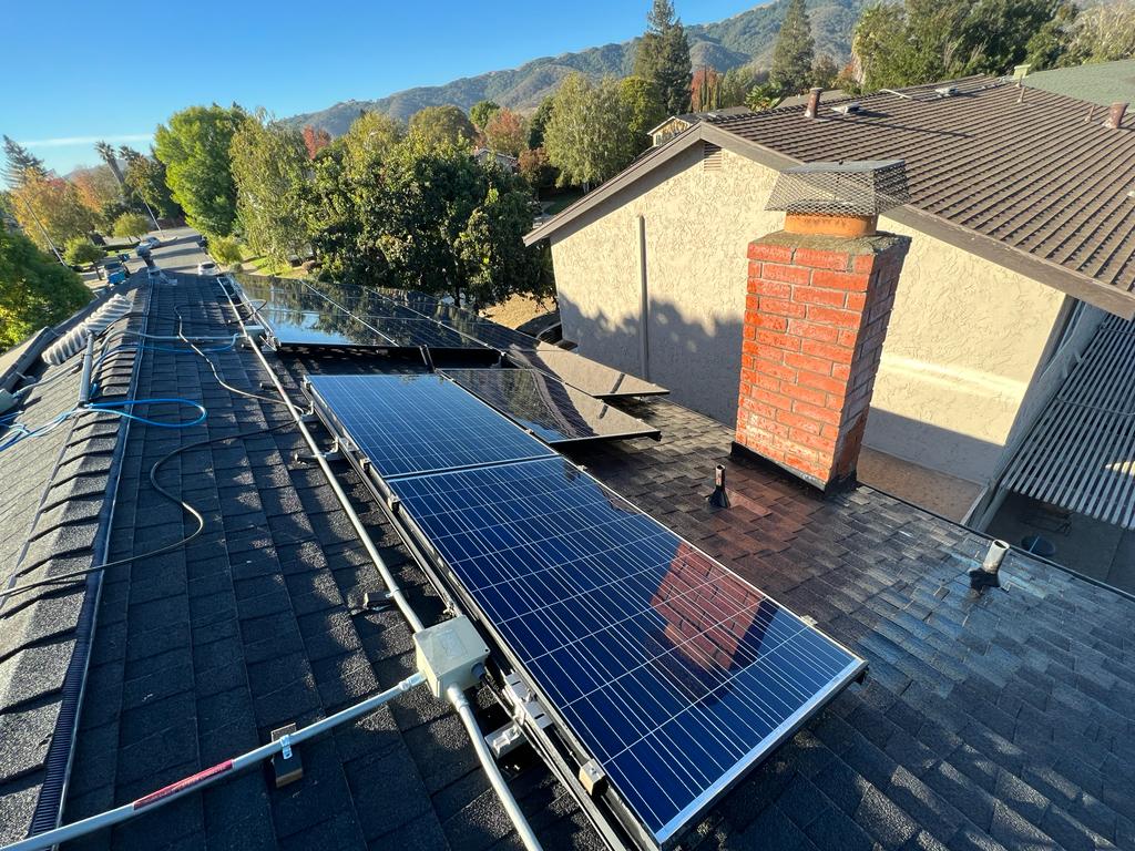 Clean panels after service